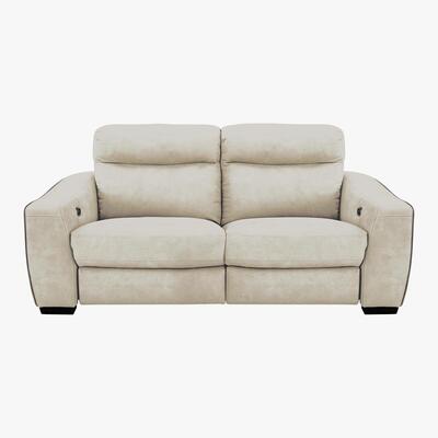 Furniture Village Cressida 3 Seater Fabric Recliner Sofa - Beige