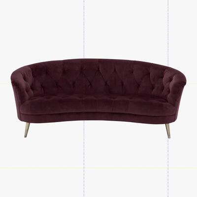 Furniture Village Alexander and James - Soho 3 Seater Fabric Sofa - Purple