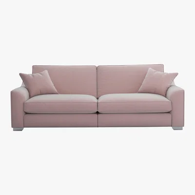 Furniture Village The Lounge Co. - Isobel 4 Seater Fabric Sofa - Pink