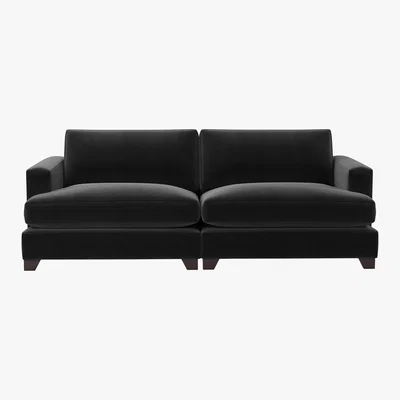 Furniture Village The Lounge Co. - Lorrie 4 Seater Fabric Sofa - Black