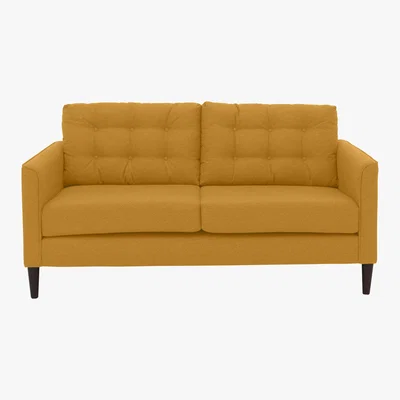 Furniture Village Brick Lane 3 Seater Fabric Sofa - Yellow