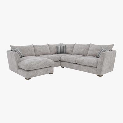 Furniture Village Nautical Large Classic Back Chaise Corner Sofa - By Furniture Village