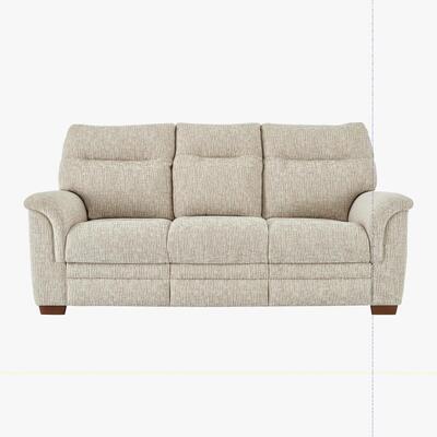 Furniture Village Parker Knoll - Hudson 3 Seater Fabric Power Recliner Sofa - Beige