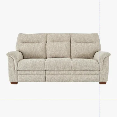 Furniture Village Parker Knoll - Hudson 3 Seater Fabric Power Recliner Sofa - Beige