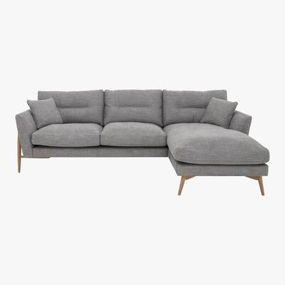Furniture Village Ercol - Bellaria Right Hand Facing Chaise Sofa - Grey