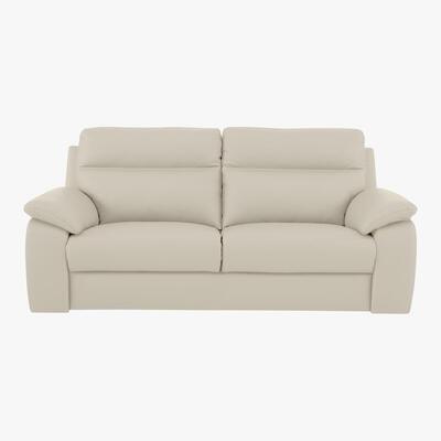 Furniture Village Nicoletti - Pepino 3 Seater Leather Recliner Sofa - Cream