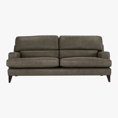 Furniture Village The Lounge Co. - Romilly 4 Seater Leather Sofa - Grey