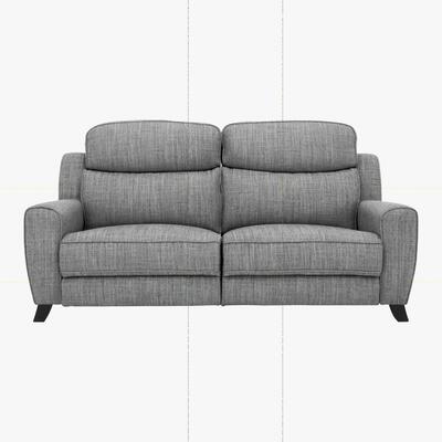 Furniture Village Comfort Story - Title 3 Seater Fabric Power Recliner Sofa - Grey