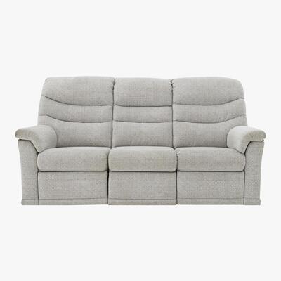 Furniture Village G Plan - Malvern 3 Seater Fabric Manual Recliner Sofa - Grey