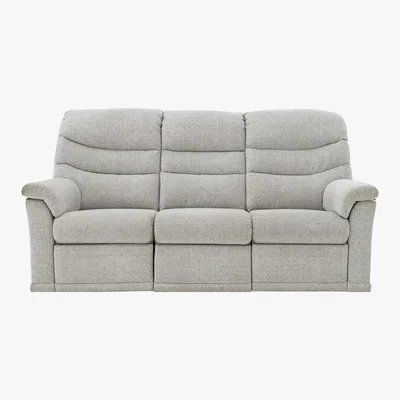 Furniture Village G Plan - Malvern 3 Seater Fabric Manual Recliner Sofa - Grey