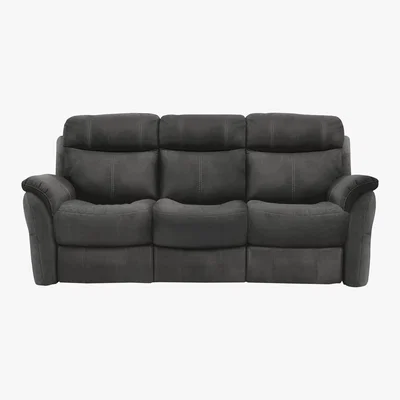 Furniture Village Relax Station Revive 3 Seater Fabric Power Recliner Sofa - Grey