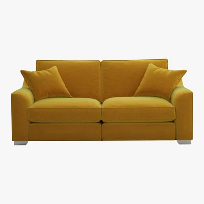 Furniture Village The Lounge Co. - Isobel 3 Seater Fabric Sofa - Yellow