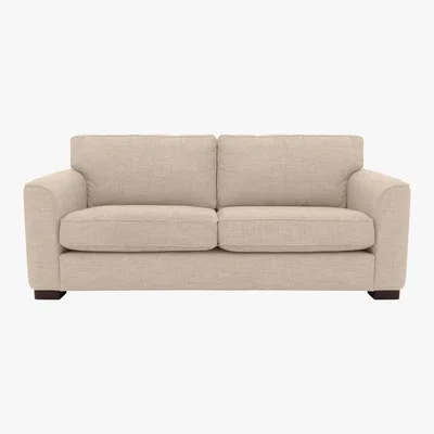 Furniture Village Elora 3 Seater Fabric Sofa - Cream