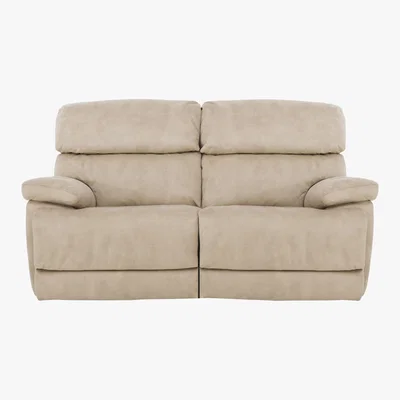Furniture Village Cupola 2 Seater Fabric Sofa - Beige - By Furniture Village