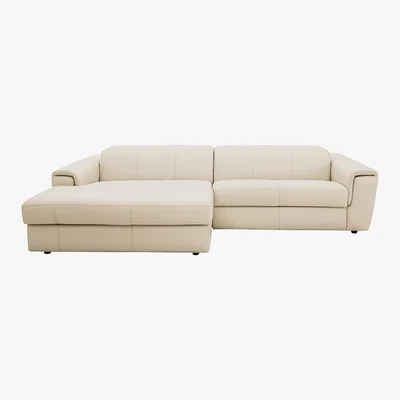 Furniture Village Nicoletti - Figaro Leather Recliner Chaise End Sofa