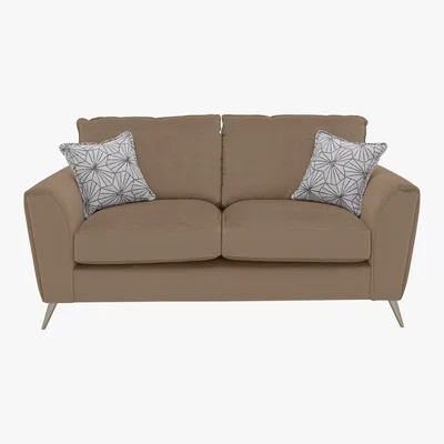 Furniture Village Gabriella 2 Seater Fabric Sofa - Mink