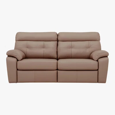 Furniture Village G Plan - Miller 3 Seater Leather Sofa - Brown