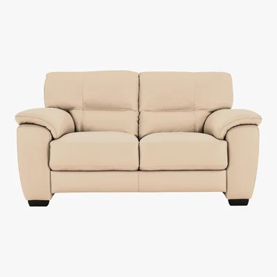 Furniture Village World of Leather - Shades 2 Seater Leather Sofa - Beige