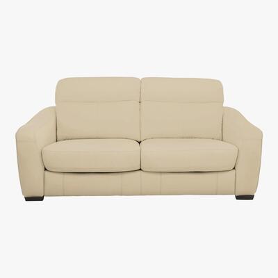 Furniture Village Cressida 2 Seater Leather Recliner Sofa - White- World of Leather