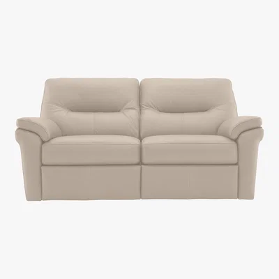 Furniture Village G Plan - Seattle 2.5 Seater Leather Manual Recliner Sofa