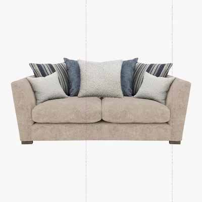 Furniture Village Nautical 3 Seater Scatter Back Sofa