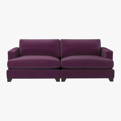 Furniture Village The Lounge Co. - Lorrie 4 Seater Fabric Sofa - Purple