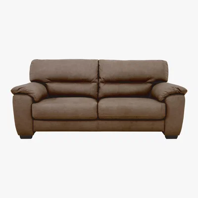 Furniture Village Shades 3 Seater Fabric Sofa - Beige - By Furniture Village