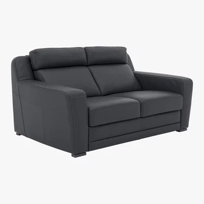Furniture Village Nicoletti - Matera 3 Seater Leather Static Sofa with Box Arms