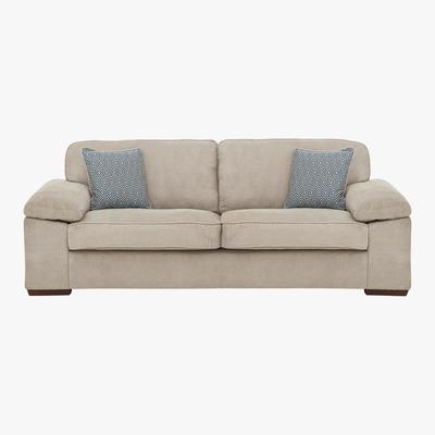 Furniture Village Home 3 Seater Fabric Sofa - Beige - By Furniture Village