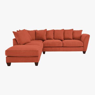 Furniture Village Tangier Pillow Back Fabric Corner Sofa - By Furniture Village
