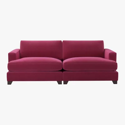 Furniture Village The Lounge Co. - Lorrie 4 Seater Fabric Sofa - Pink