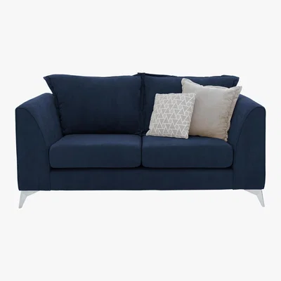 Furniture Village Lolly 2 Seater Fabric Sofa - Blue - By Furniture Village