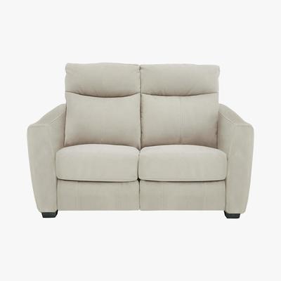 Furniture Village Compact Collection Midi 2 Seater Fabric Recliner Sofa - Beige - By Furniture Village