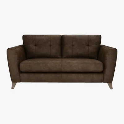 Furniture Village The Lounge Co. - Hermione 2.5 Seater Leather Sofa - Brown