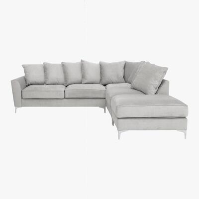 Furniture Village Legend Pillow Back Fabric Corner Sofa