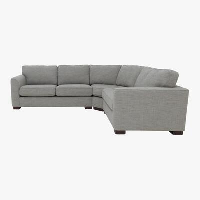 Furniture Village Elora Fabric Corner Sofa - Grey