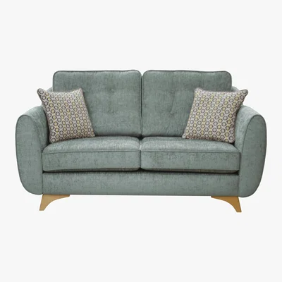 Furniture Village Kandi 2 Seater Fabric Sofa - Blue - By Furniture Village