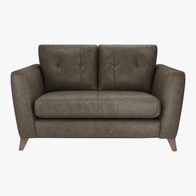 Furniture Village The Lounge Co. - Hermione 2 Seater Leather Sofa - Mink