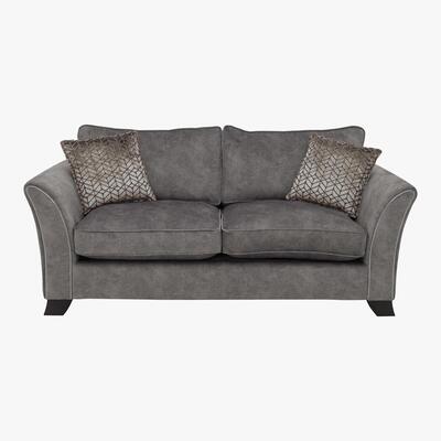 Furniture Village Amora 3 Seater Fabric Classic Back Sofa - Mink