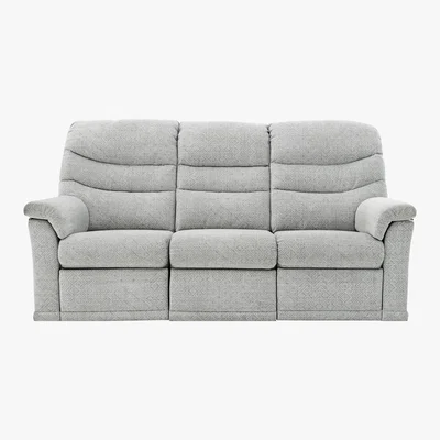 Furniture Village G Plan - Malvern 3 Seater Fabric Manual Recliner Sofa - Grey