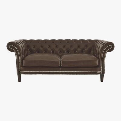 Furniture Village Aruba 3 Seater Leather Sofa - Brown