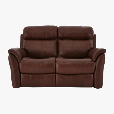 Furniture Village Relax Station Revive 2 Seater Leather Manual Recliner Sofa- World of Leather