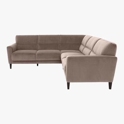 Furniture Village Versano Fabric Corner Sofa - Grey