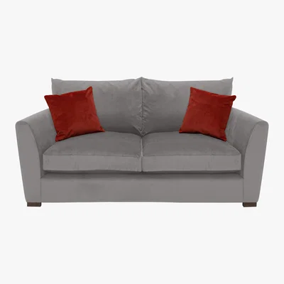 Furniture Village Icon 3 Seater Fabric Sofa - Grey