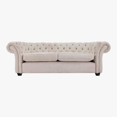 Furniture Village Langham 2 Seater Fabric Sofa - Beige - By Furniture Village