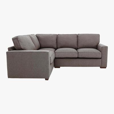 Furniture Village Comfi Classic Back Fabric Corner Sofa - Brown - By Furniture Village