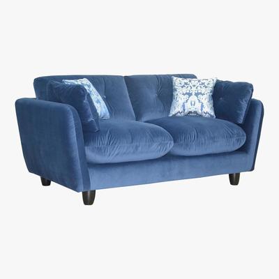 Furniture Village Rolly 3 Seater Fabric Sofa - Blue - By Furniture Village