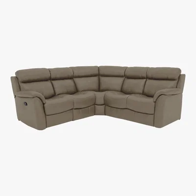 Furniture Village Relax Station Revive Leather Manual Recliner Corner Sofa- World of Leather