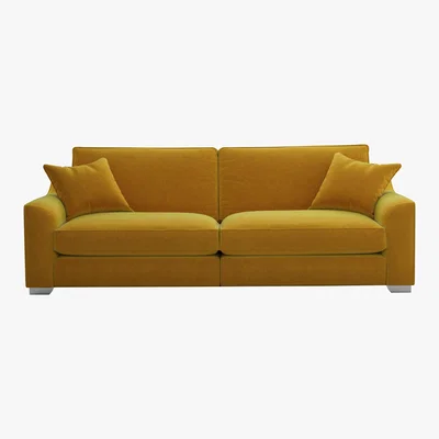 Furniture Village The Lounge Co. - Isobel 4 Seater Fabric Sofa - Yellow