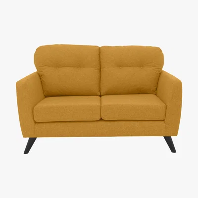 Furniture Village Bear Road 2 Seater Fabric Sofa - Yellow